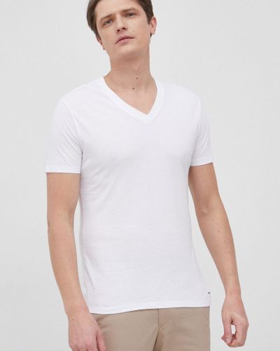Памучна тениска с дълъг ръкав Michael Kors бяло