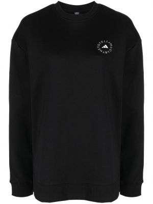 Sweatshirt mit rundhalsausschnitt mit print Adidas By Stella Mccartney schwarz