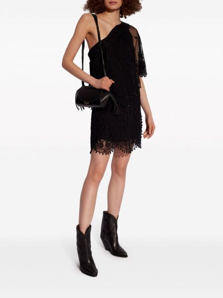 Krajkové mini sukně Isabel Marant černé