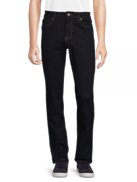 Однотонные прямые джинсы с высокой талией Ben Sherman черные
