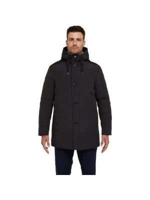 Куртка GEOX Velletri зимняя, карманы, 56 черный