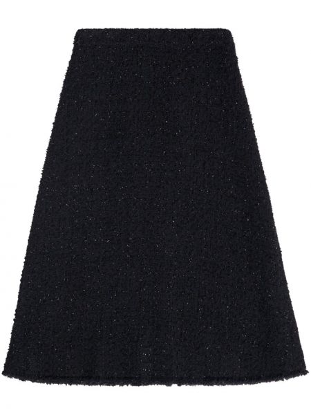 Minigonna in tweed Balenciaga nero