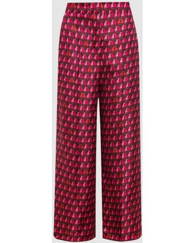 Шелковые брюки Max Mara розовые