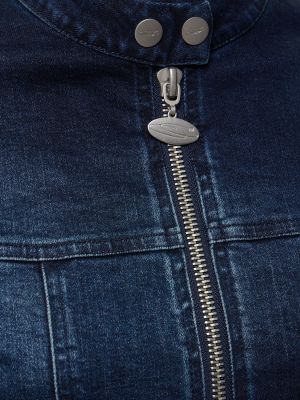 Pamučna traper jakna Cannari Concept plava