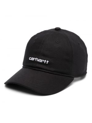 Kapa s šiltom z vezenjem Carhartt Wip črna