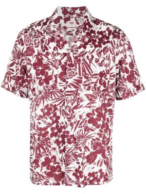 Obrabljena srajca s cvetličnim vzorcem s potiskom Levi's® bela
