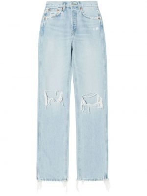 Jeans med hög midja Re/done blå