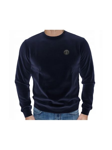 Sportlich sweatshirt mit rundhalsausschnitt mit print Plein Sport blau