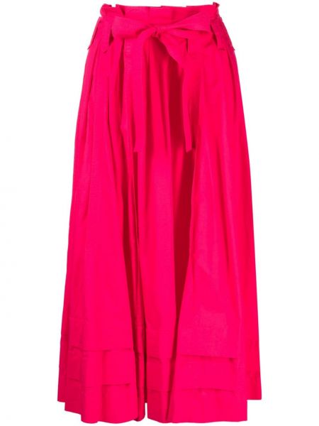 Bavlněné midi sukně Ulla Johnson růžové