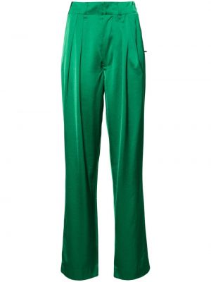 Pantaloni din satin Scotch & Soda verde