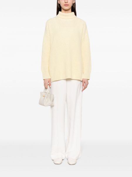 Sweter z kaszmiru Lisa Yang żółty