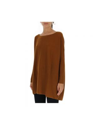 Sweter z kaszmiru oversize Gentryportofino brązowy