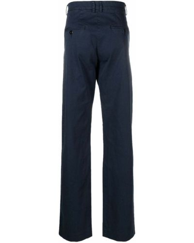 Pantalon en coton Versace Pre-owned bleu