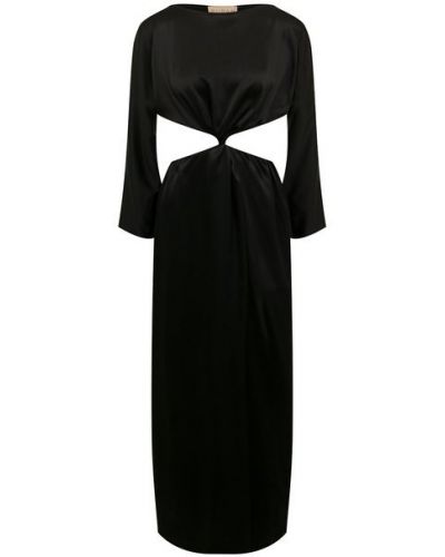 Шелковое платье Ruban - Черный