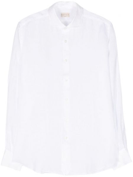 Λινό πουκάμισο Xacus λευκό