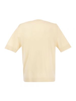 Hemd aus baumwoll mit rundem ausschnitt Pt Torino beige