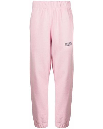 Pantalones de chándal Ganni rosa