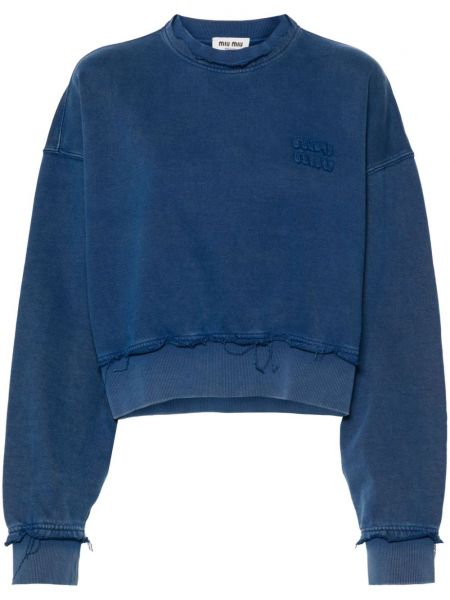 Sweatshirt Miu Miu blå