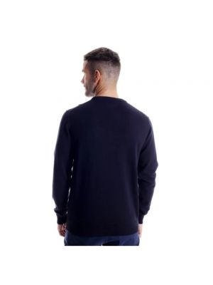 Sweter z okrągłym dekoltem Gant niebieski