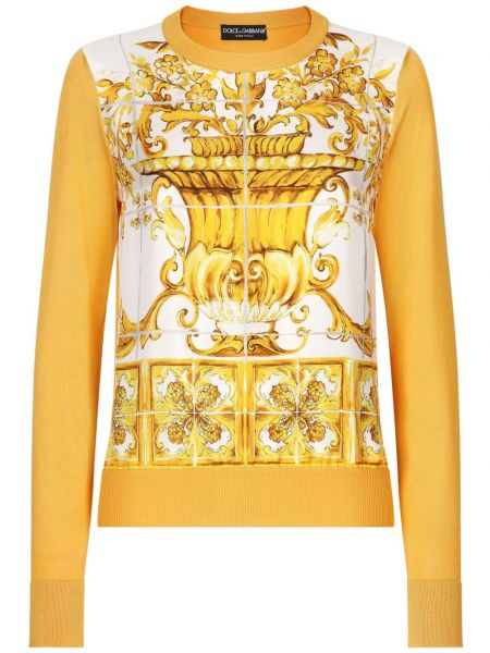 Seiden langer pullover Dolce & Gabbana