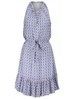 Mini vestido con estampado Heidi Klein azul