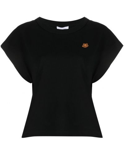Camiseta con rayas de tigre Kenzo negro