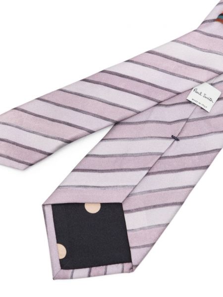 Jedwabny krawat Paul Smith fioletowy