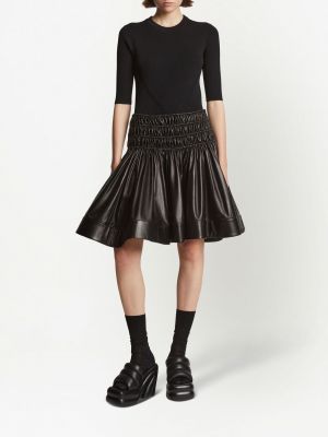 Černé kožená sukně Proenza Schouler