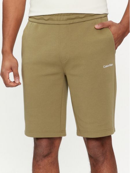 Pantaloncini sportivi Calvin Klein verde