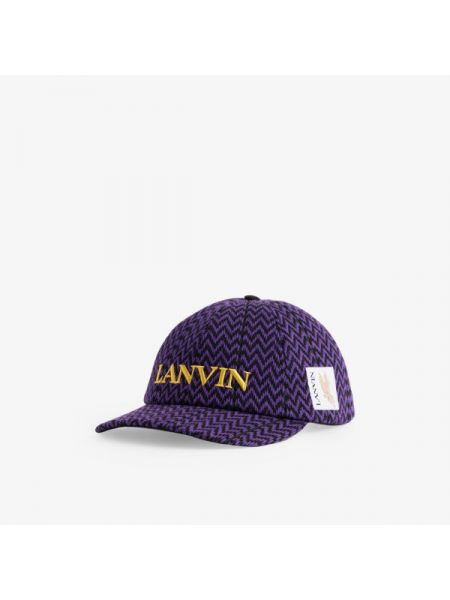 Хлопковая кепка Lanvin черная