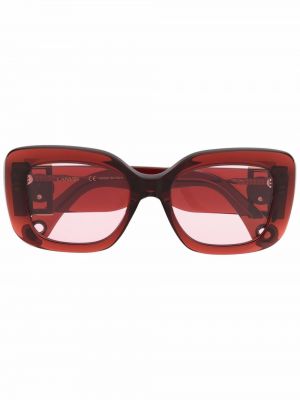Oversize слънчеви очила Lanvin червено