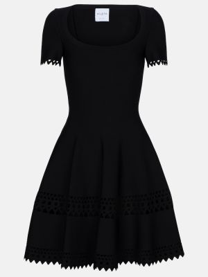 Šaty jersey Alaïa černé