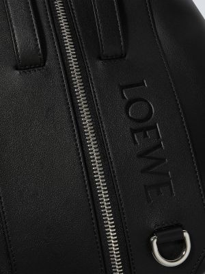 Leder rucksack Loewe schwarz