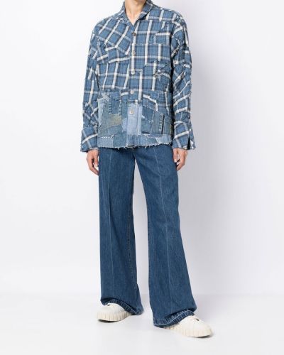 Kurtka jeansowa Greg Lauren niebieska