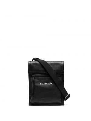 Τσάντα ώμου με σχέδιο Balenciaga μαύρο
