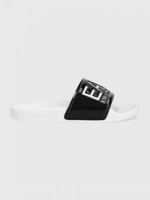 Pantofle EA7 Emporio Armani černá barva