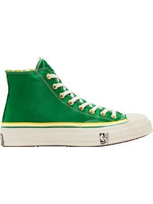 Пуховые кроссовки Converse зеленые