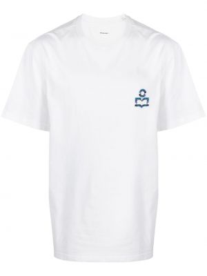 T-shirt ricamato Marant bianco