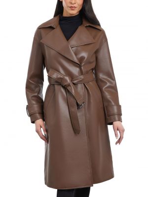 Кожаный пальто с поясом из искусственной кожи Bcbgeneration