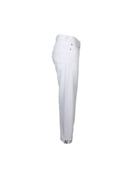 Jeansy bawełniane retro Dior Vintage białe