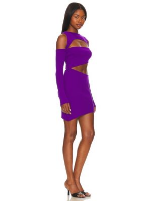 Mini robe asymétrique Baobab violet
