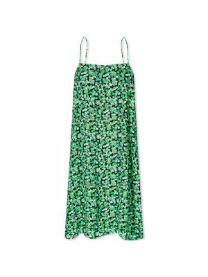 Жаккард длинное платье Rotate зеленое