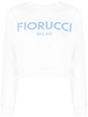 Trykt sweatshirt Fiorucci hvit