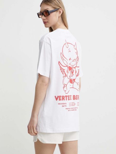 Koszulka bawełniana z nadrukiem Vertere Berlin biała