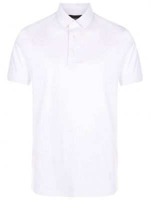 Polo krekls ar izšuvumiem Emporio Armani balts