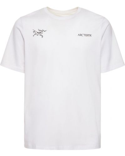 Бавовняна футболка Arcteryx, біла