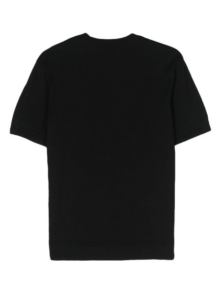 T-shirt en tricot col rond Armani Exchange noir