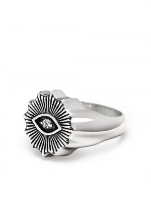 Žiedas su kristalais Nialaya Jewelry sidabrinė