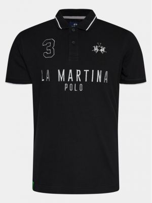 Poloshirt La Martina schwarz