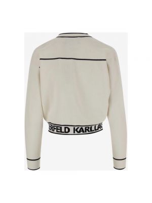 Bluza z kapturem Karl Lagerfeld beżowa